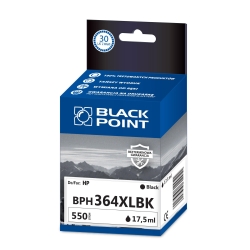 Zamiennik HP 364XL BK BLACK POINT tusz do HP Deskjet 3070A, 3520 PhotoSmart B8550, C5324,C5380, C6324, C6380, D5460, B010a, B109a, B109, B110