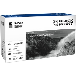 Zamiennik HP CF280X BLACK POINT SUPER PLUS (+23 proc. wyd.) zam. Toner HP LaserJet Pro 400 M401, HP LaserJet Pro 400 MFP M425, HP LaserJet Pro 400 M40