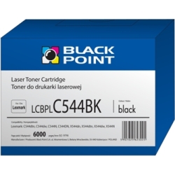 C544X1KG BLACK Lexmark BLACK POINT zamiennik Toner Lexmark C544, X544 - zamiennik Lexmark C544X1KG BLACK
